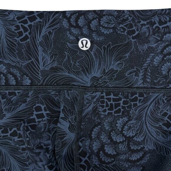 Lululemon Wunder Under Low-Rise Tight 28" Nouveau Mach Blue Black Size 6 - Picture 10 of 10